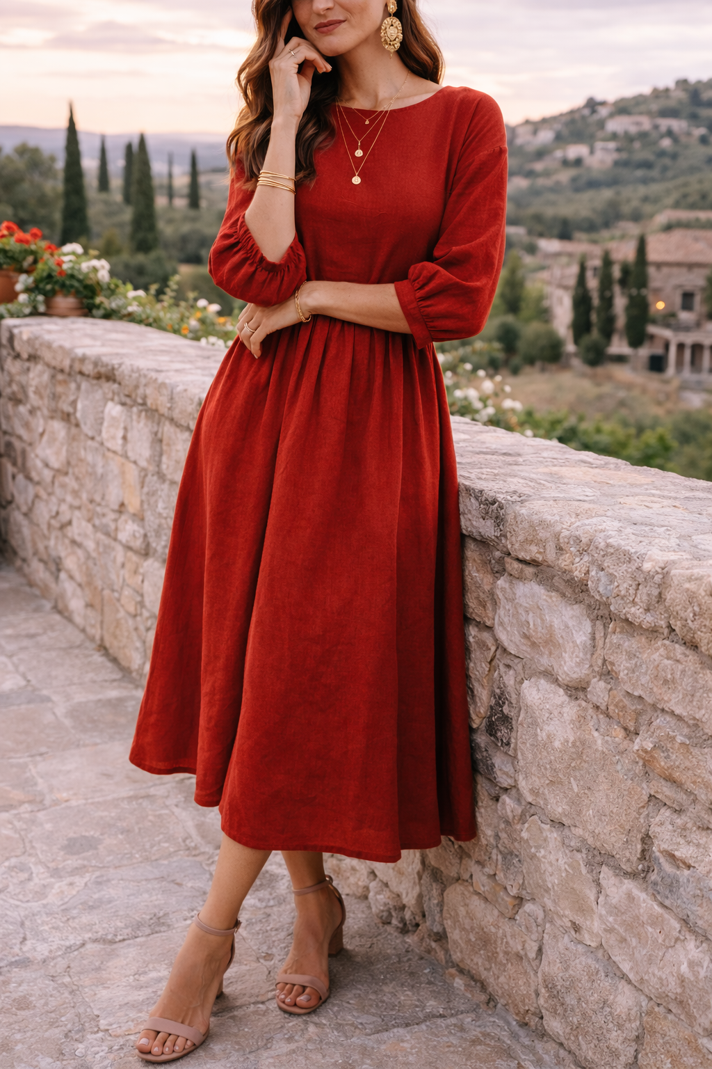 Alveria | Long A-Line Dress