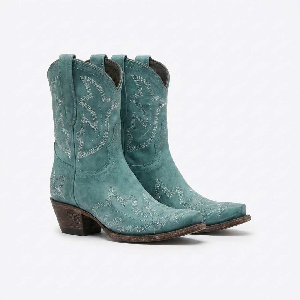 Dakota | Cowboy Støvler med Broderede Detaljer