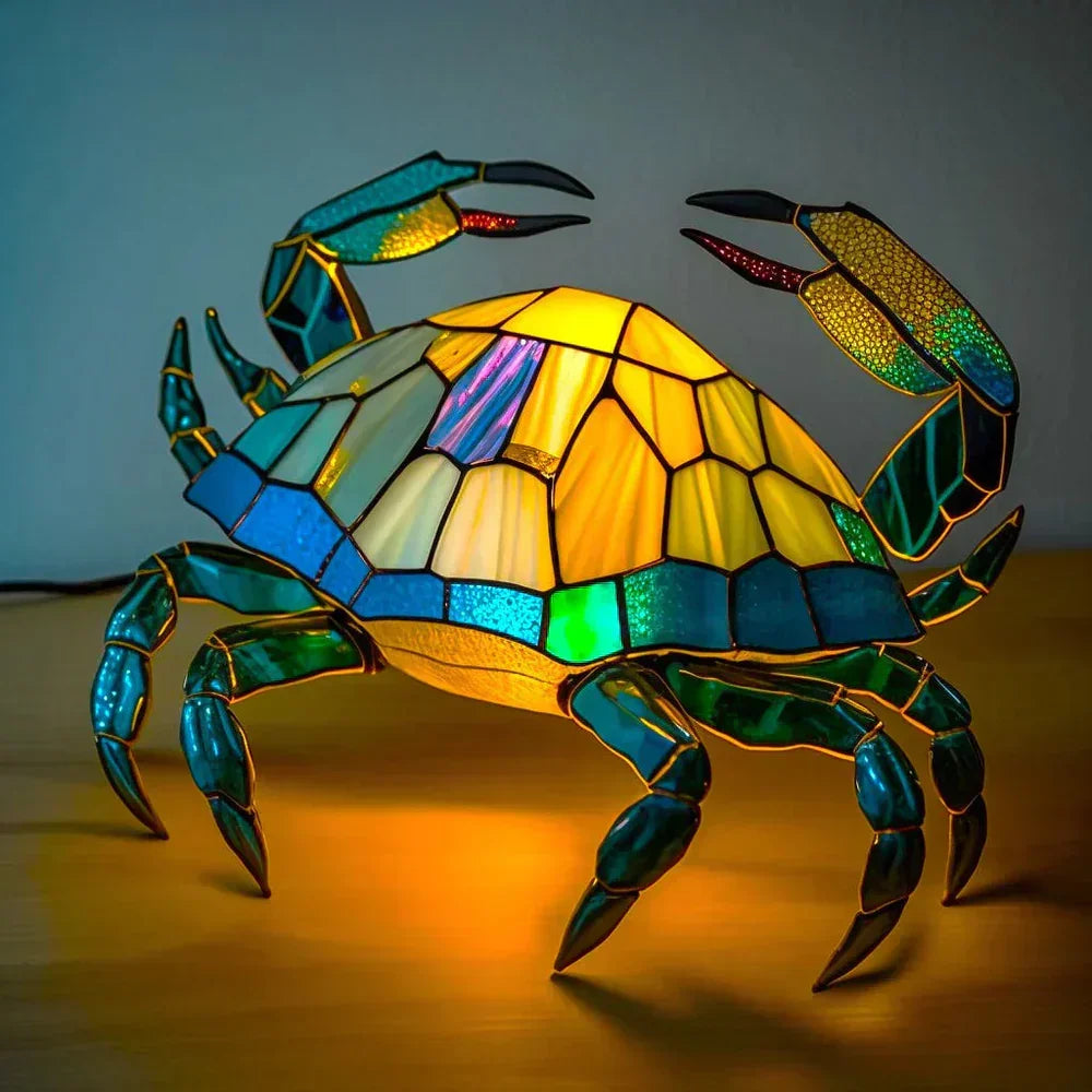 Aurora | Stained glass table lamp with animal motif