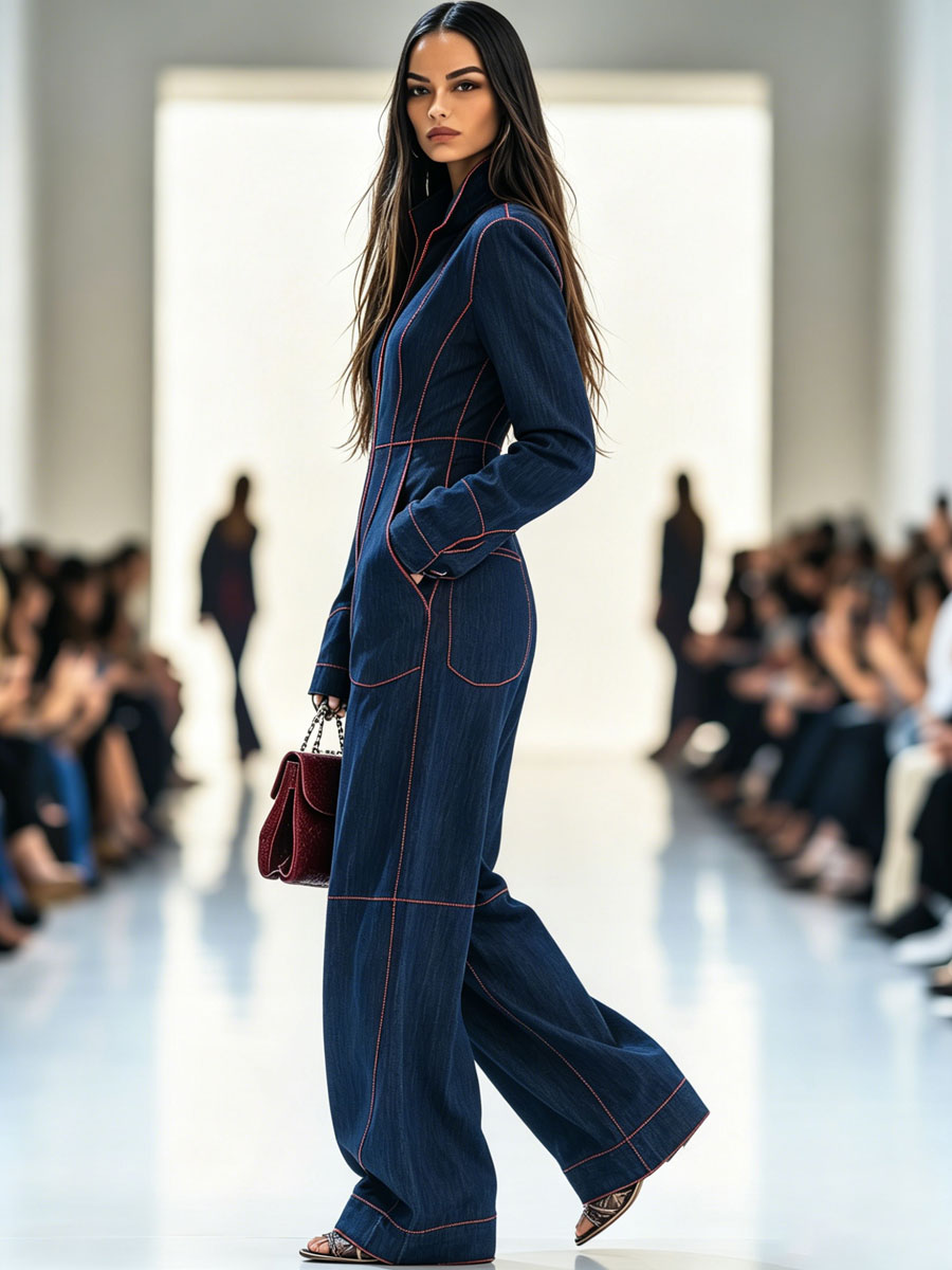 Alina | Women's Denim Jumpsuit