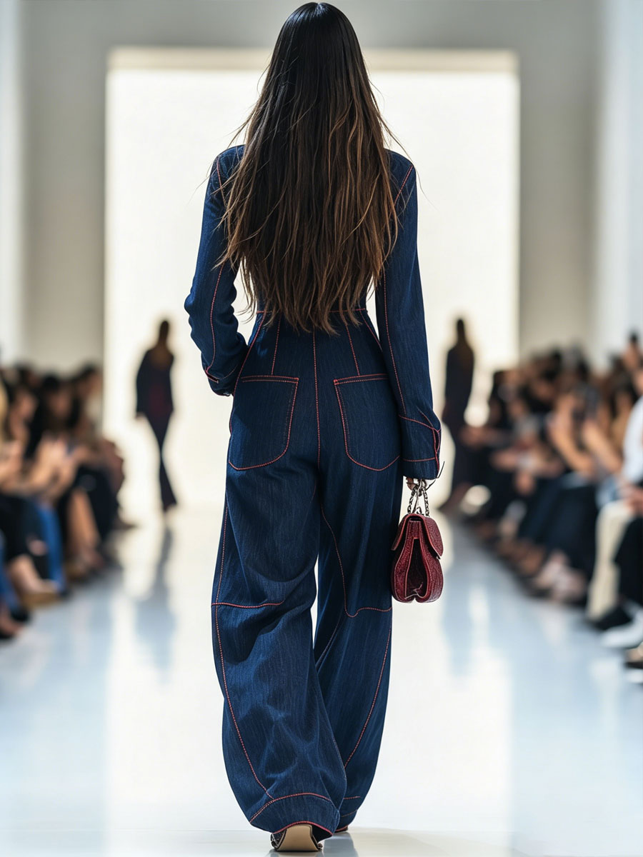 Alina | Women's Denim Jumpsuit