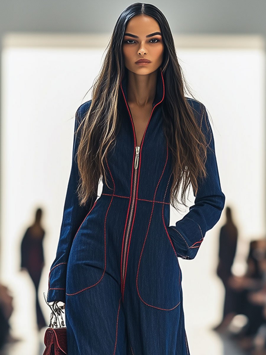 Alina | Women's Denim Jumpsuit