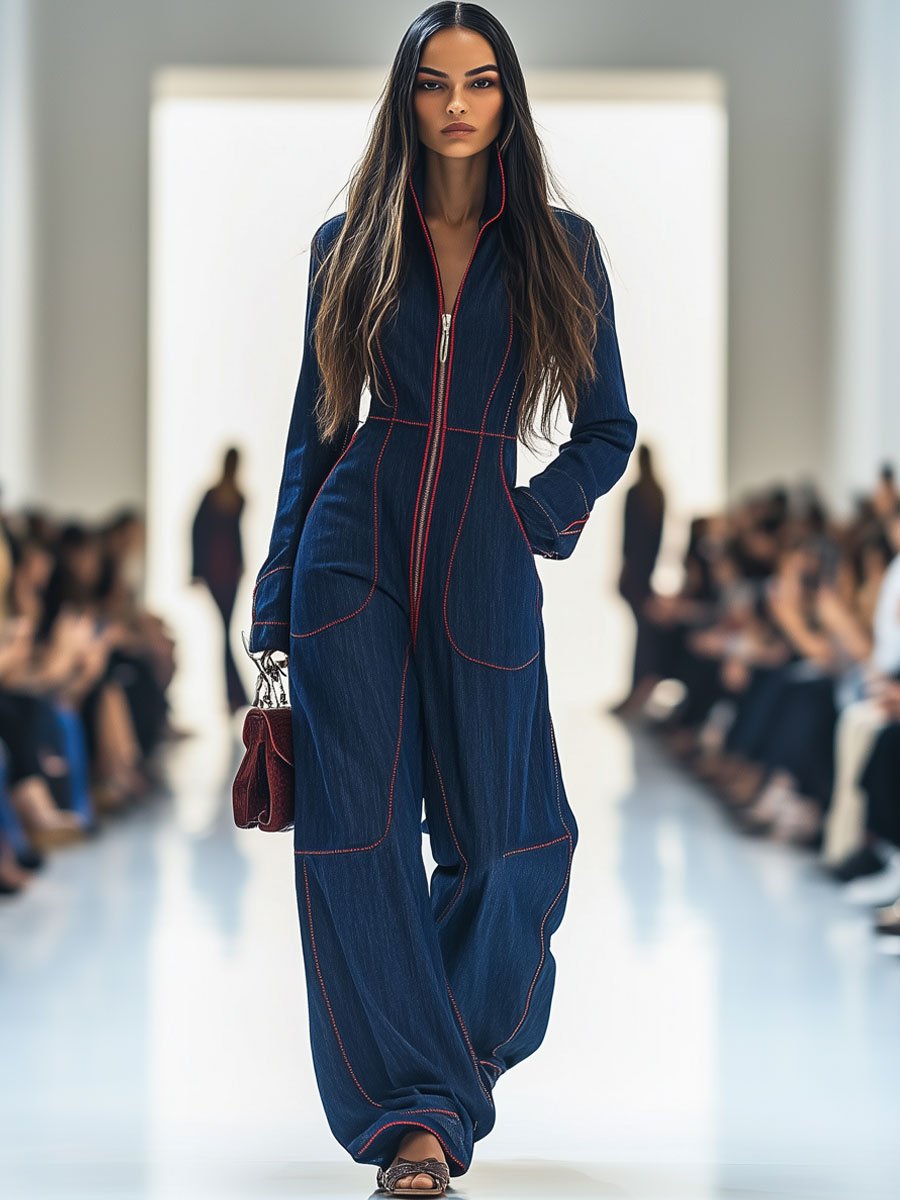 Alina | Women's Denim Jumpsuit