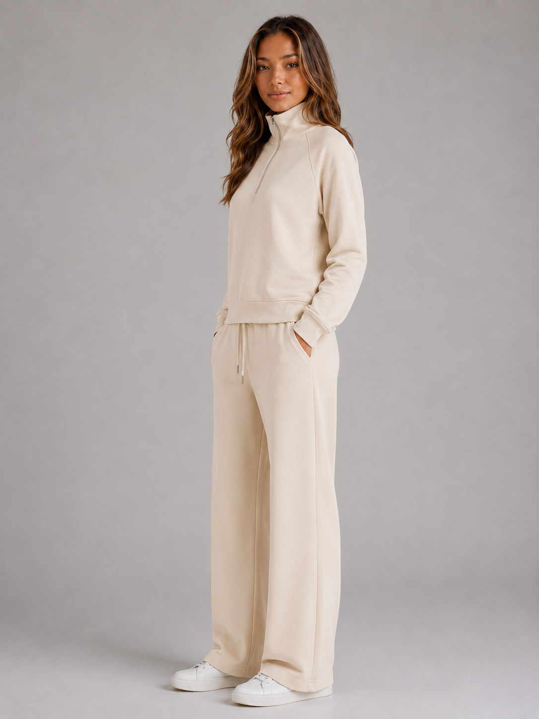 Liva | Dame Half-Zip Loungewear Sæt