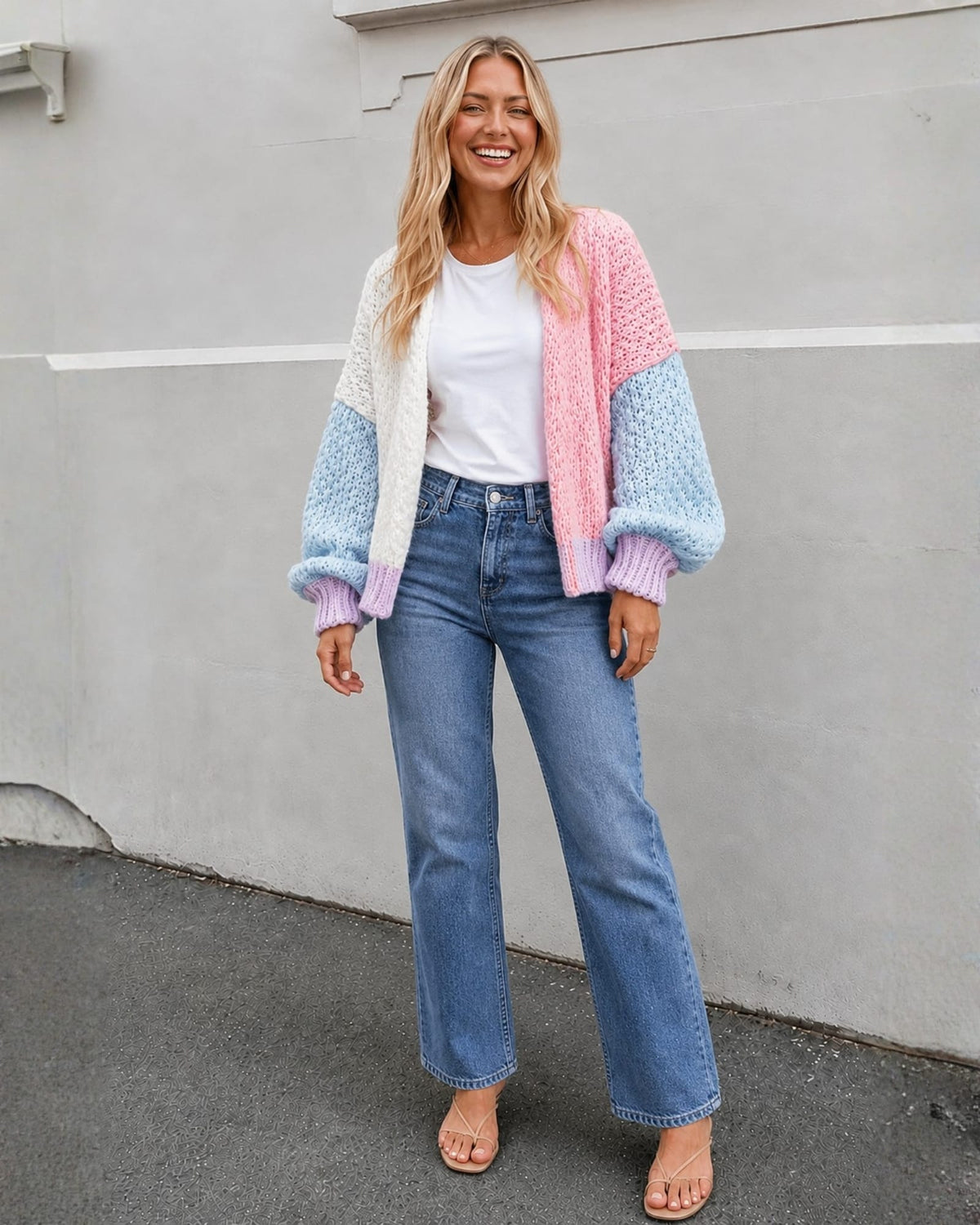 Eloria | Dame Pastelfarvet Strik Cardigan