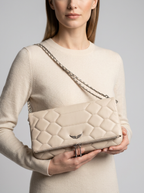 Aurelia | Bolso bandolera con correa de cadena y diseño de solapa elegante