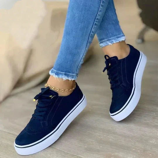 Sorella | Dame Lave Sneakers Ruskindslook