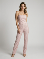 Serena | Glitrende Stropløs Jumpsuit Til Dame
