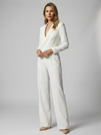 Valerina | Elegant Jumpsuit Med Brede Ben Og Revers