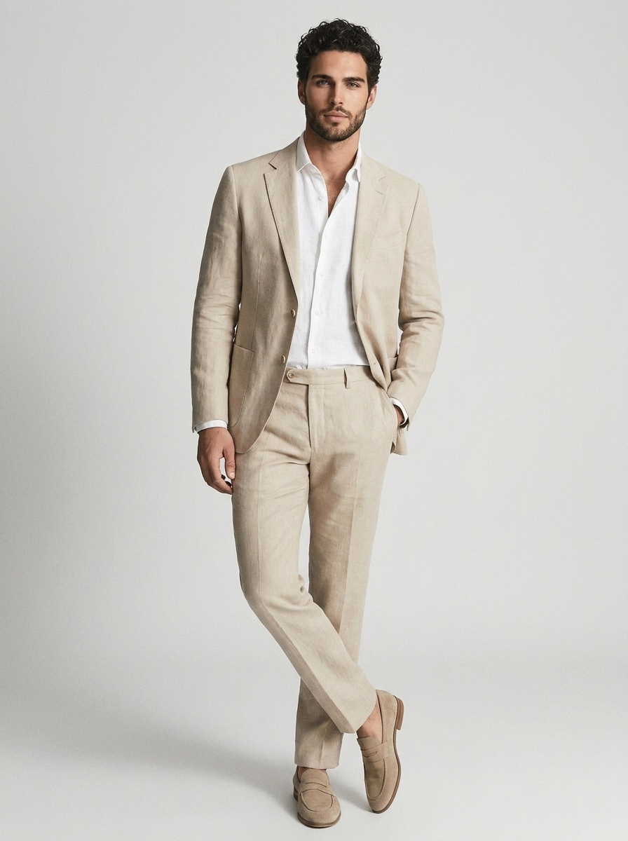Lucien | Elegant Summer Suit in Linen Look
