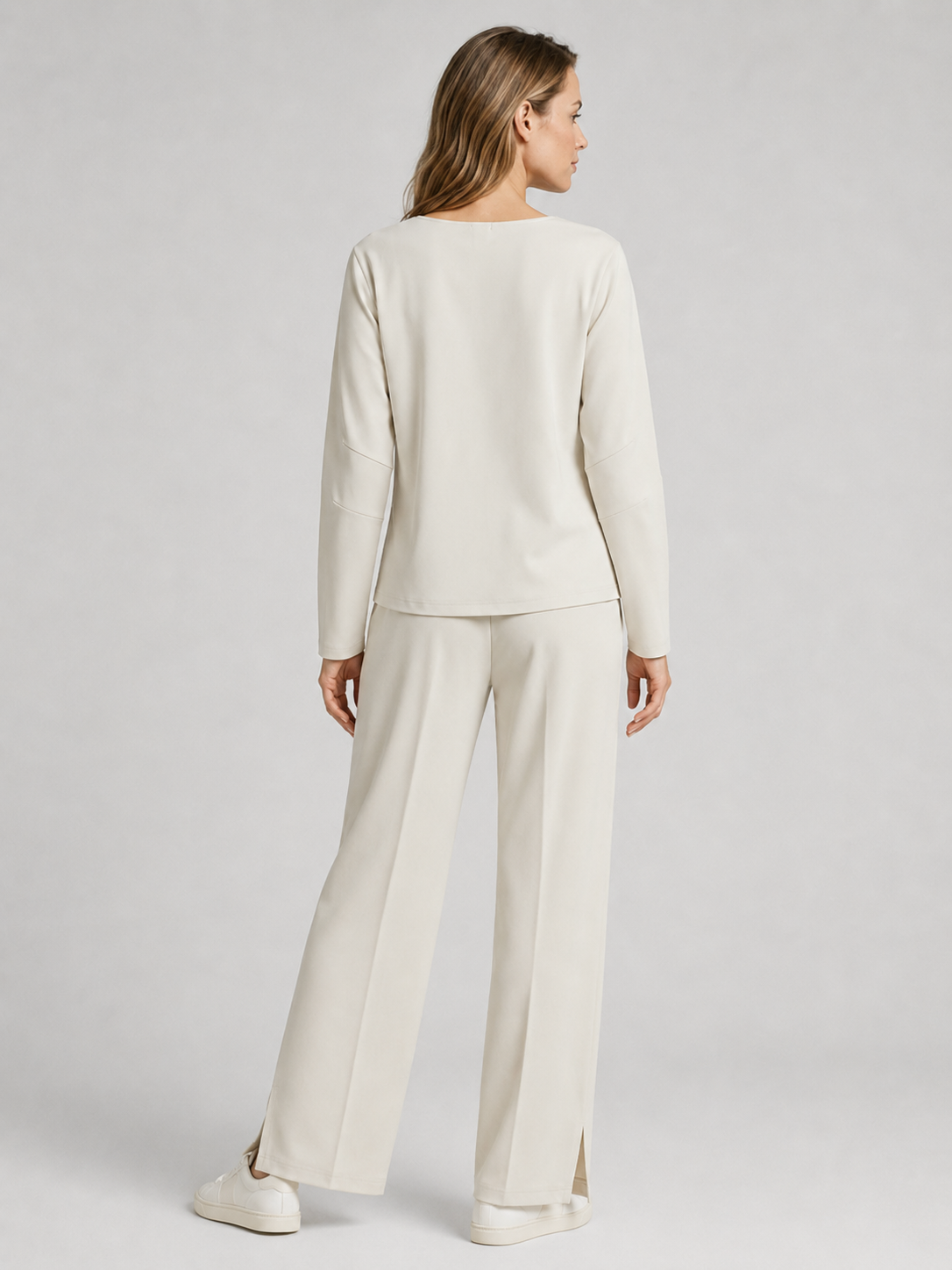 Elodie | Elegant Women's Two-Piece Set with Wide-Leg Trousers