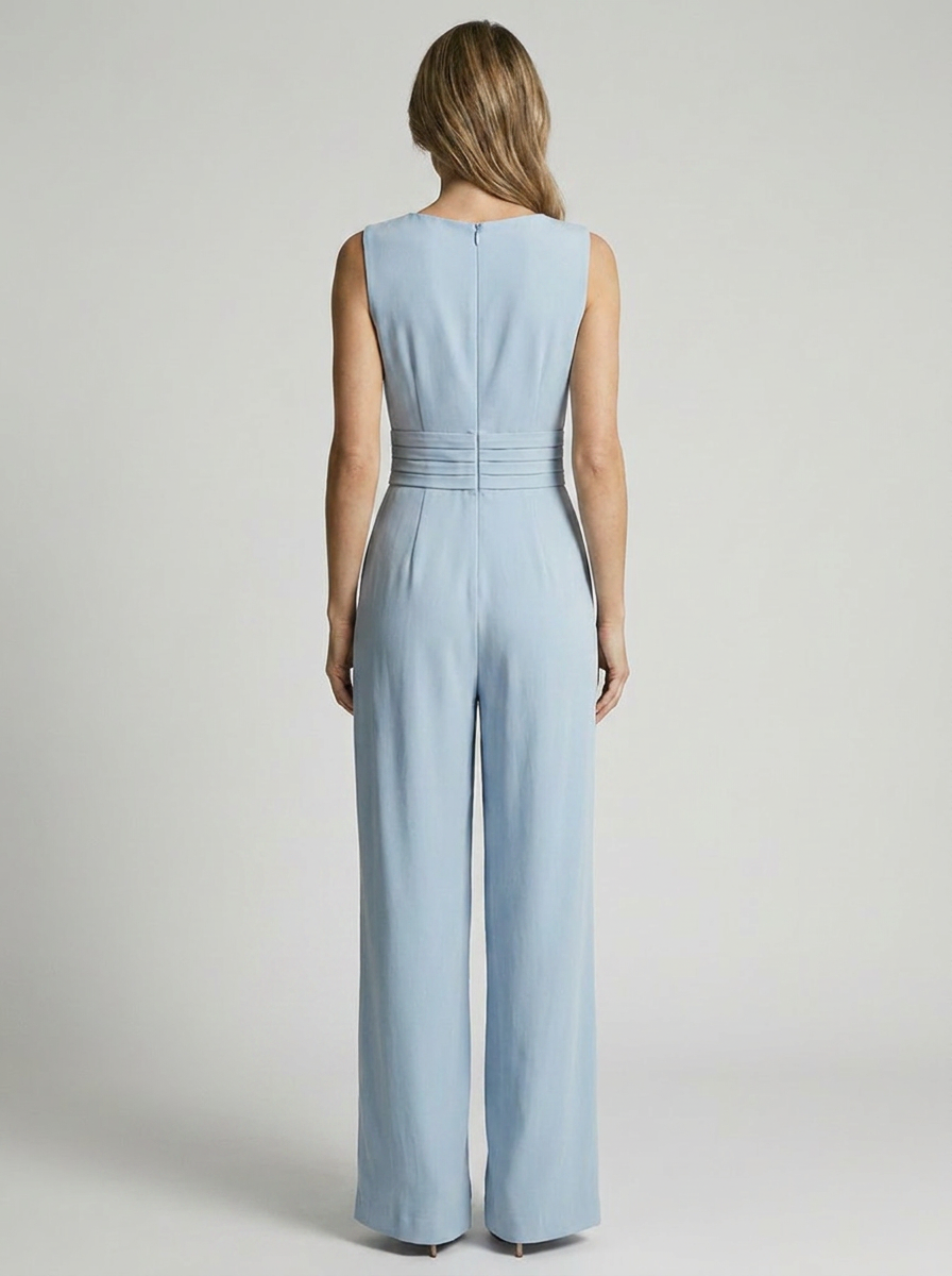 Josephine | Elegant Ærmeløs Jumpsuit Med Vide Ben