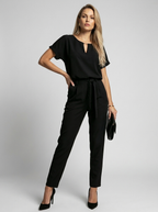 Vivienne | Elegant Jumpsuit med Bindebælte