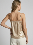 Amara | Satin Cami Top Med V-Hals