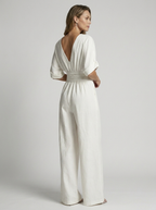 Seraphina | Elegant Jumpsuit with V-Neckline and Defined Waist