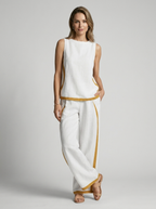 Selene | Two-Piece Set with Sleeveless Top and Wide Pants