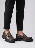 Conway | Elegante Læder Loafers Med Kraftig Sål
