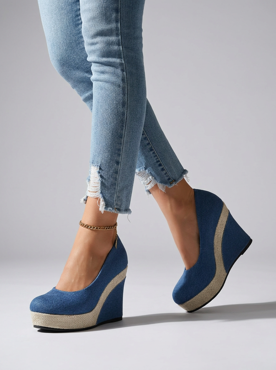 Novella | Komfortable Plateau Pumps Med Kilehæl