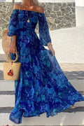 Esmeralda | Off-Shoulder Maxi Kjole