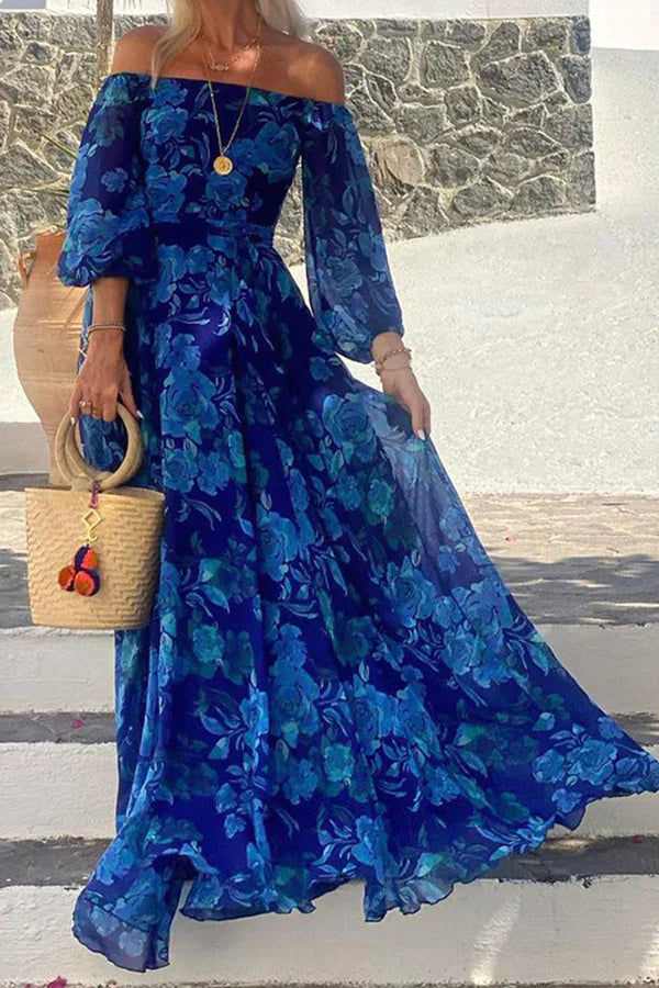 Esmeralda | Off-Shoulder Maxi Kjole