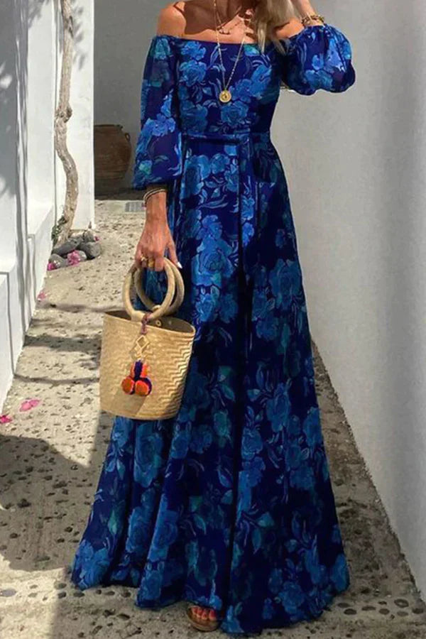 Esmeralda | Off-Shoulder Maxi Kjole