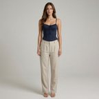 Serina | Corset Top Med Fine Stropper Og Figursyet Pasform