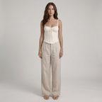 Serina | Corset Top Med Fine Stropper Og Figursyet Pasform