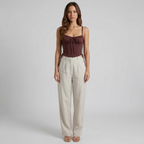 Serina | Corset Top Med Fine Stropper Og Figursyet Pasform