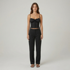 Serina | Corset Top Med Fine Stropper Og Figursyet Pasform