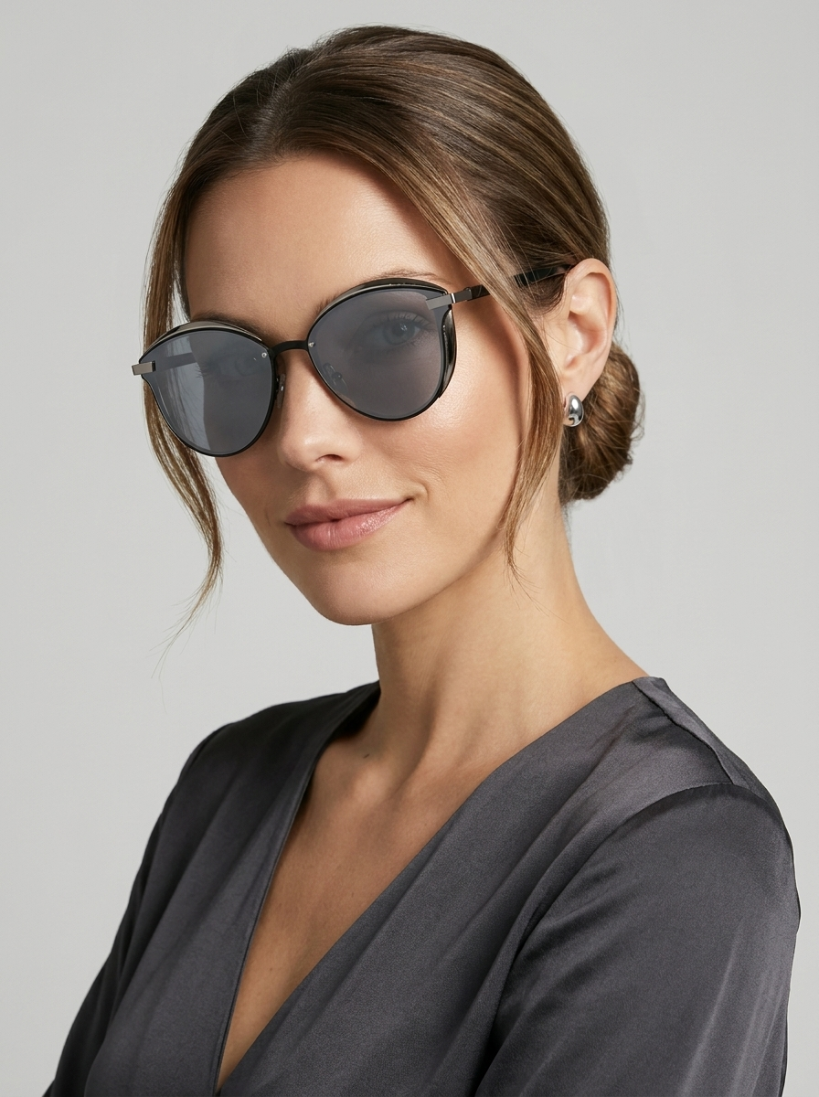 Jasmine | Cat Eye Solbriller med Spejlglas