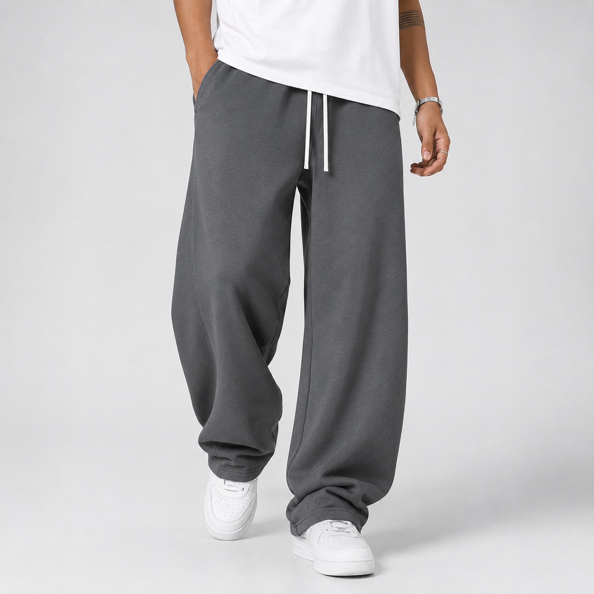 Marius | Herre Wide Leg Joggingbukser