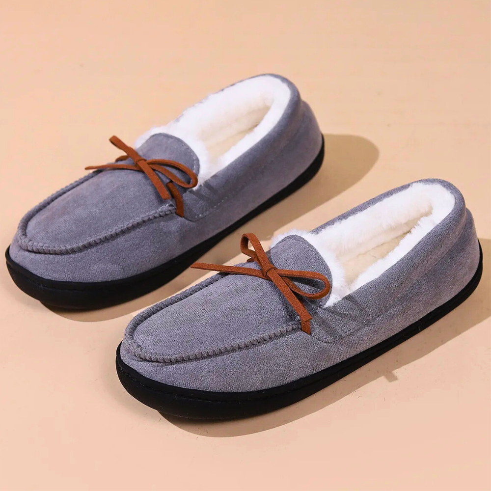 Alma | Women's moccasin slippers with faux fur lining