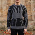 Asger | Men's Sweater with Abstract Pattern