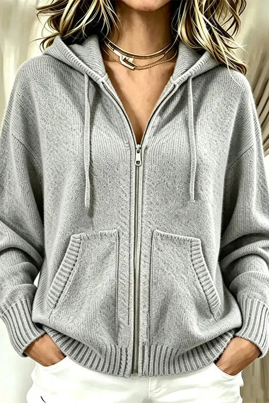 Avelin | Dame Cardigan Med Hætte