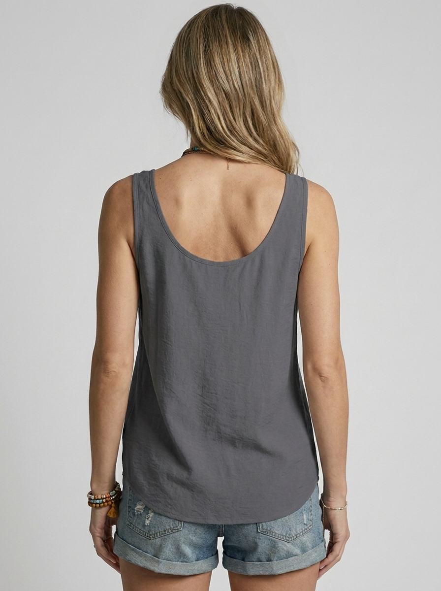 Zafira | Top boho con dettagli a bottoni