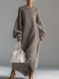 Ingrid | Dame Oversized Wool Strikkjole