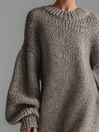 Ingrid | Dame Oversized Wool Strikkjole