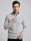 Marcello | Half Zip Herresweater med Opstående Krave