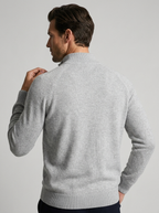 Marcello | Half Zip Herresweater med Opstående Krave