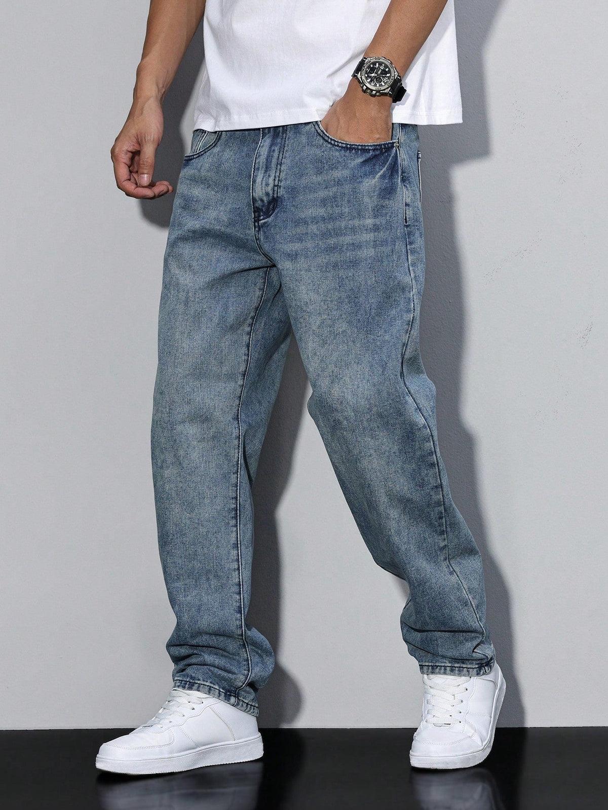 Milo | Herre jeans med løs pasform og lige ben