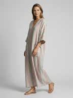 Lunara | Boheme Maxi Dress with V-Neck