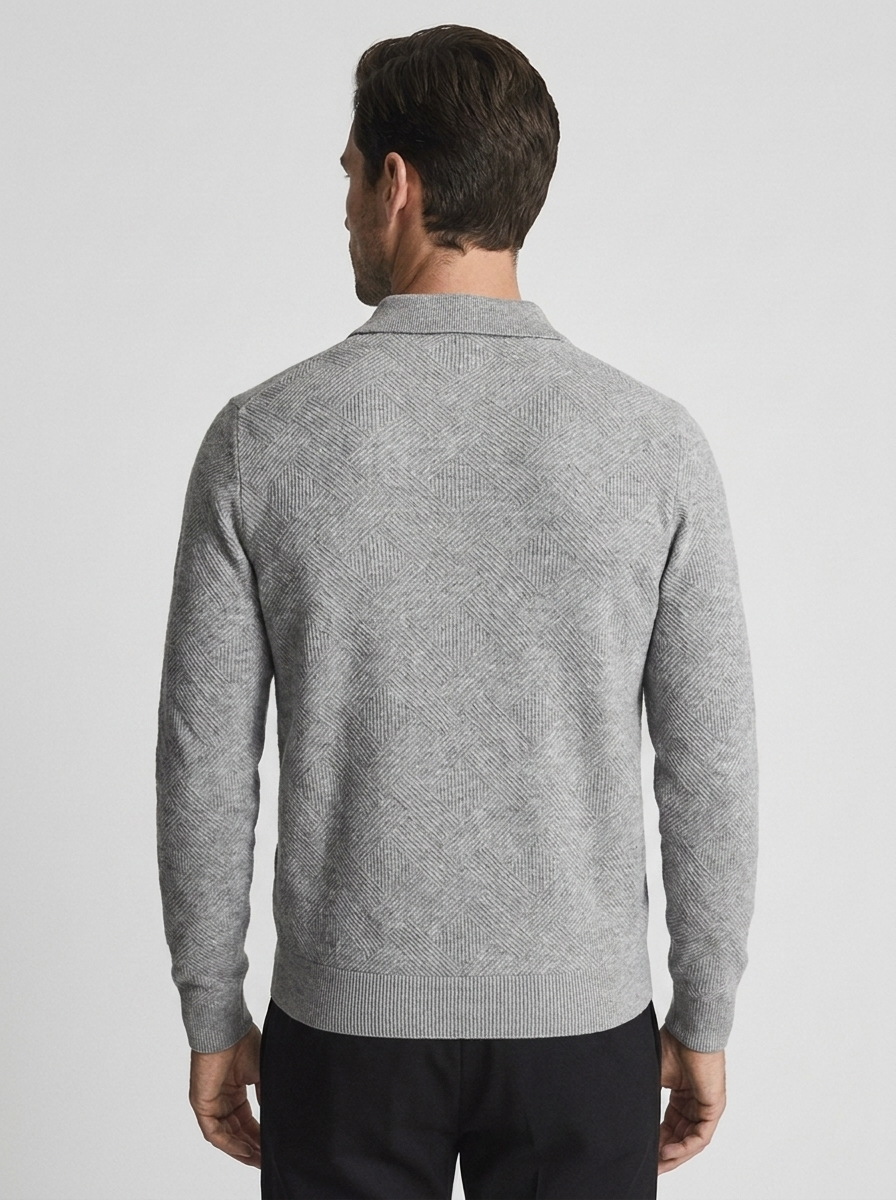 Marco | Men's Quarter-Zip Sweater with Revers Collar