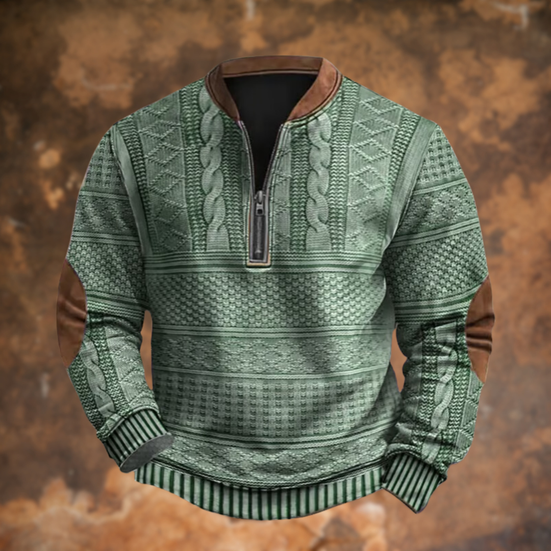 Nikolai | Herre Half-Zip Striktrøje