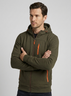 Axel | Herre Hoodie Med Lynlås Og Hætte
