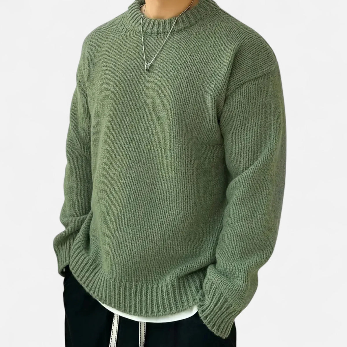 Mikkel | Herre Strikket Pullover Sweater