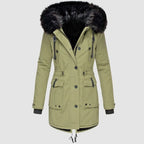 Vela | Dame Parka Med Pelskant