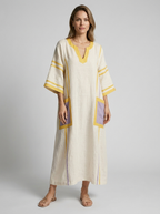 Lunara | Boheme Maxi Dress with V-Neck
