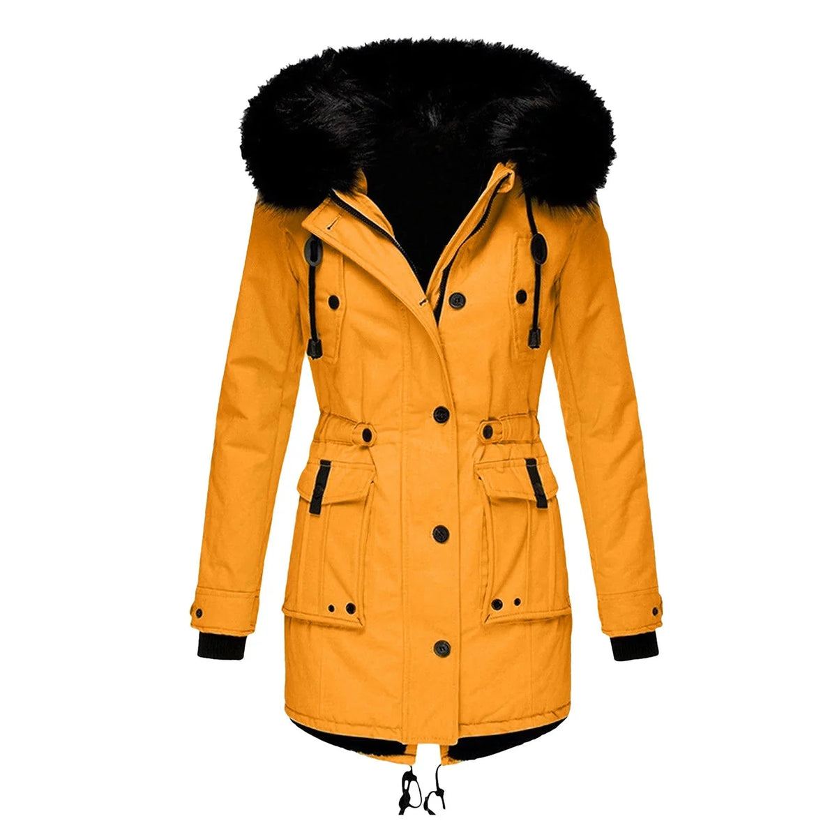 Vela | Dame Parka Med Pelskant