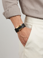 Orion | Flettet Læderarmbånd til Herre