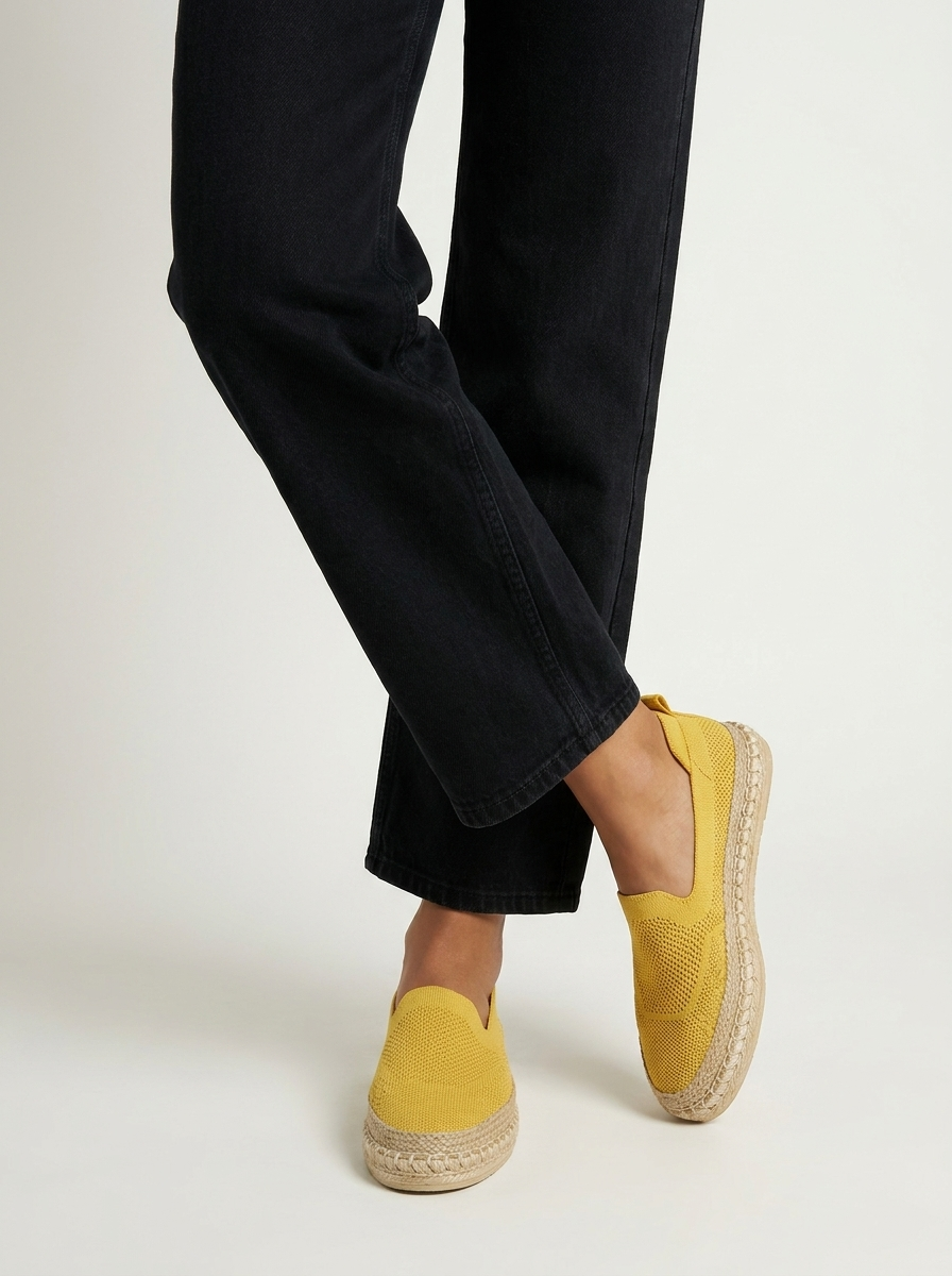 Mireille | Strikkede Espadrillos Med Komfortsål